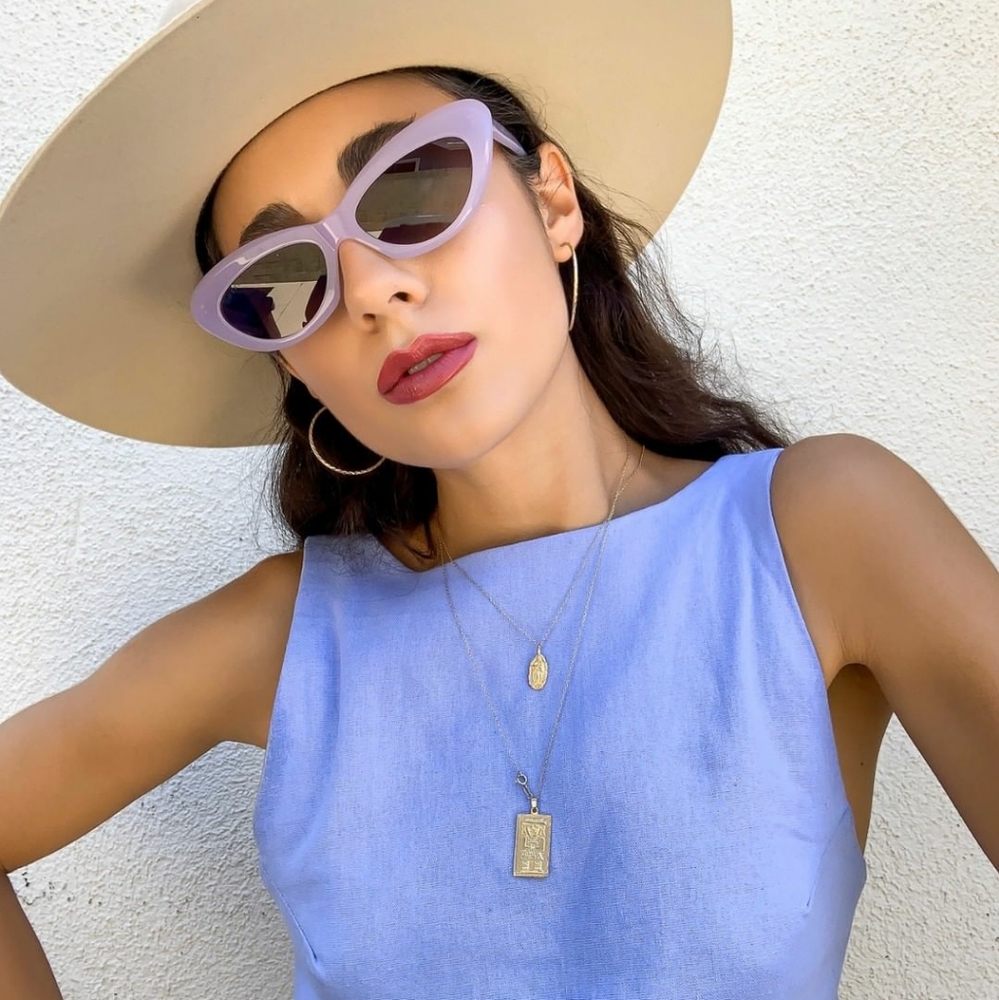 Diff Eyewear "Cleo" Sunglasses Lilac Brand New